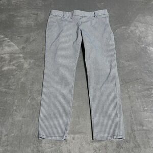 Oxford Golf Womens Pants Womens 4 Blue Cropped Skinny Pants Geometric